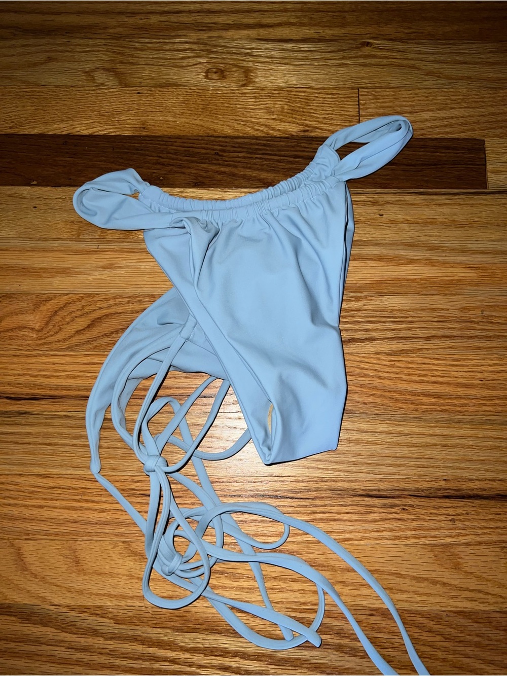 NWT Belle the Label Swim - Light Blue “ash” High-Cut Bikini “Bare” Bottom - Picture 5 of 6